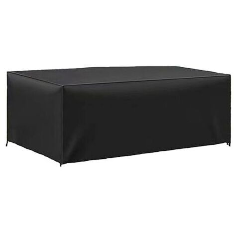 Housse Table de Jardin 180 x 120 x 74cm, Housse de Protection Bâche Résistante aux Intempéries et aux Déchirures 420D Oxford pour Mobilier Salon de Jardin