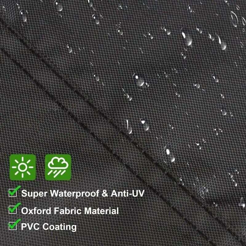 Housse Table de Jardin Ronde Bache Salon Jardin Exterieur Imperméable Anti-UV Oxford Robuste Bache Table et Chaise de Jardin 230X110CM