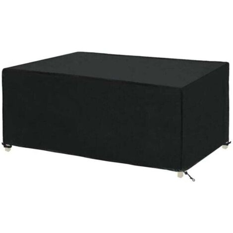 Housse Table Jardin Rectangulaire Housse de Protection Imperméable pour Meubles de Jardin Housse de Protection pour Salon de Jardin Bâche de Protection Étanche Tissu Oxford (1709470cm)