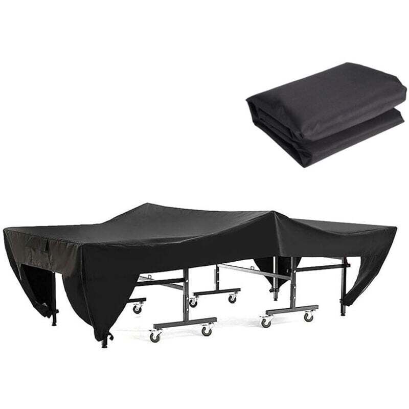 Housse Table Ping-Pong, Housse De Table De Tennis De Table, ImperméAble, Contre Neige Pluie UV pour Intérieur Et Extérieur, 280 x 153 x 73cm