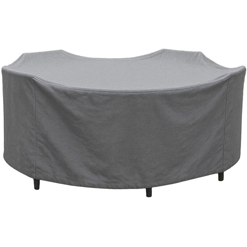 Housse table ronde Ø184 x H120 cm - Polyester 600D avec enduction PVC, robuste et imperméable