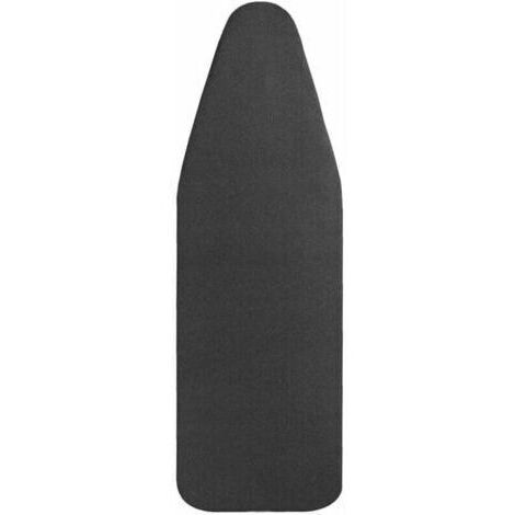 Housse Tables à Repasser 148x55cm, Très Grande Housse de Planche à Repasser avec Dessus 100% Coton et Rembourrage épais, Facile à Mettre en Place et Résistante aux Brûlures (XXL, le noir)