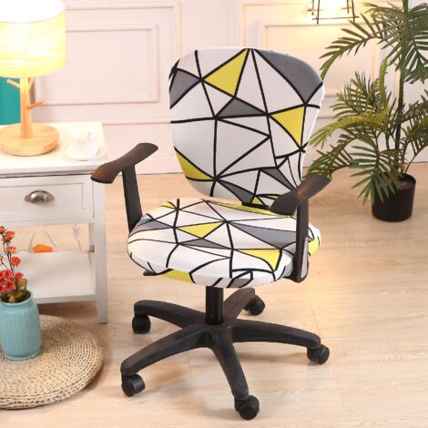 Housse universelle lavable et pivotante pour chaise de bureau d'ordinateur - Style 11