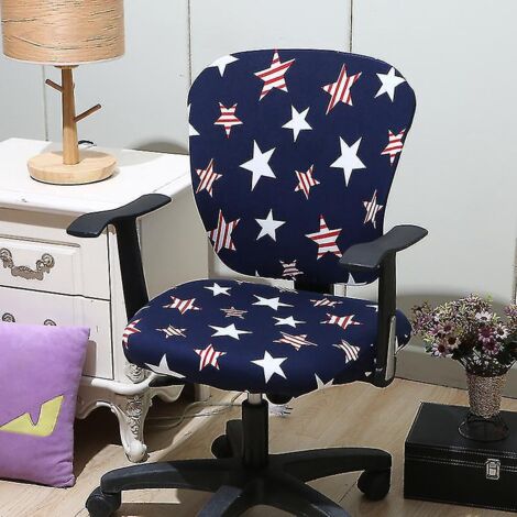 Housse universelle lavable et pivotante pour chaise de bureau d'ordinateur - Style 22