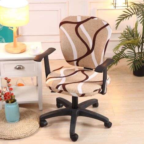 Housse universelle lavable et pivotante pour chaise de bureau d'ordinateur - Style 6