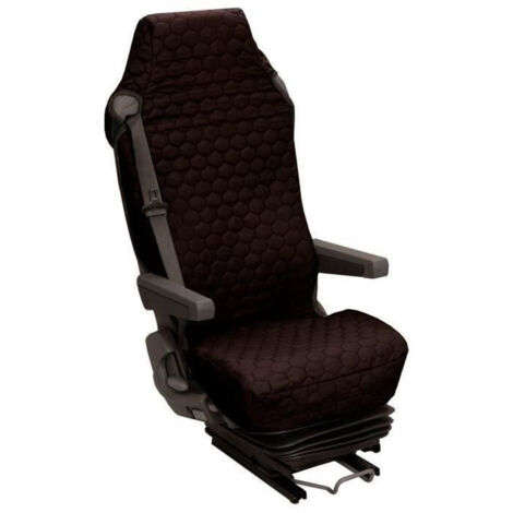 Housse Universelle pour Siege Camion Coton Matelassé Noir