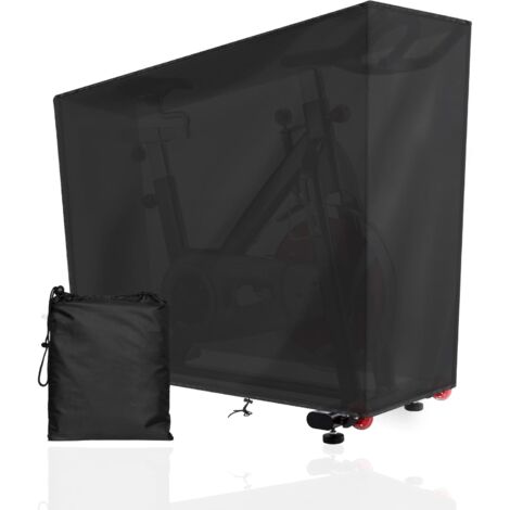 Housse Velo Appartement Exterieur Intérieur Imperméable / 142x 123 x 113 x 58cm / Housse Protection Vélo Noir Extérieur + 1x Sac de Rangement
