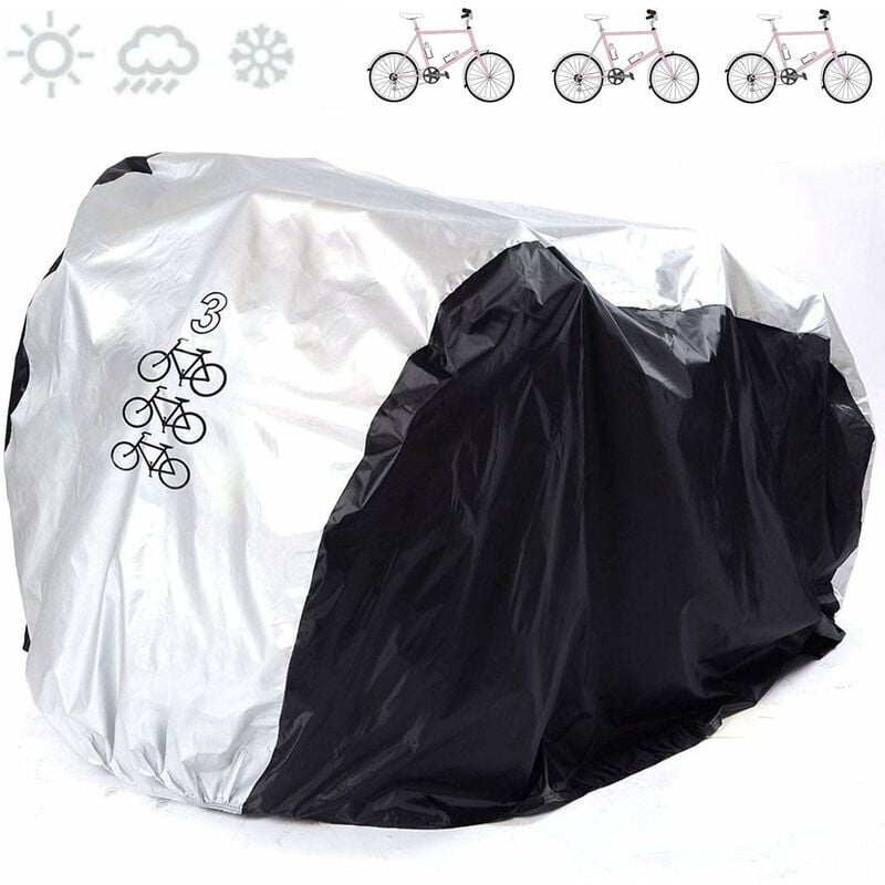 Housse Velo Exteri Anti-UV Protection Poussière Résistant Impermeable Pluie pour de Vélo Bicyclette Cycle Scooter Couvre Route Montagne étanche