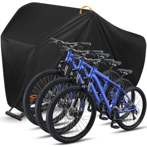 Housse vélo imperméable en tissu Oxford 420D, protection contre la pluie pour tous les temps, housse de protection avec sac, bâche de vélo 200 × 110 × 70 cm