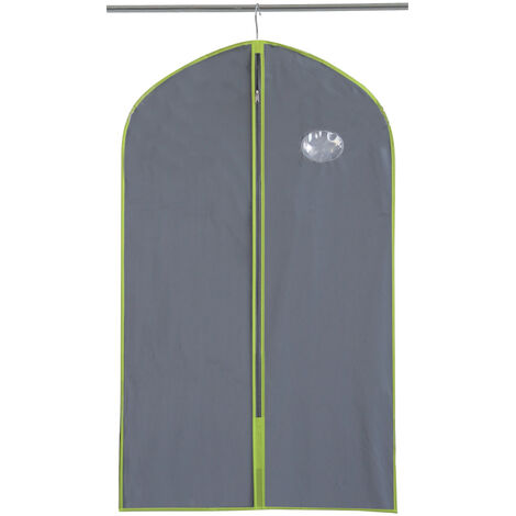 Housse Vêtement Court Grise 61x102cm - MONDEX