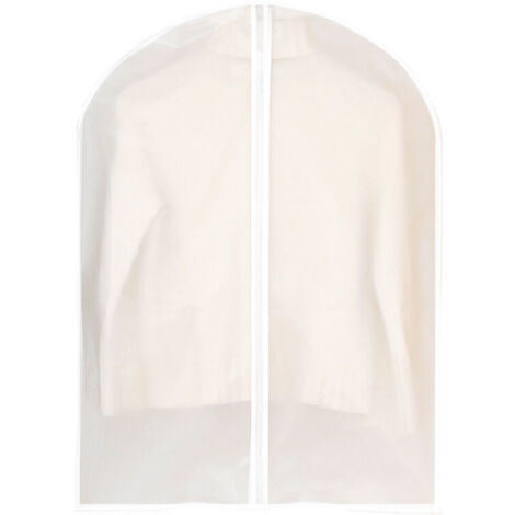 Housse vetements à suspendre Housses de Vêtement Anti Poussière Etanche Mite Humidité Housse Vetement Semi Transparente pour Chemise Costumes(60X140cm) - RWHousse de rangement