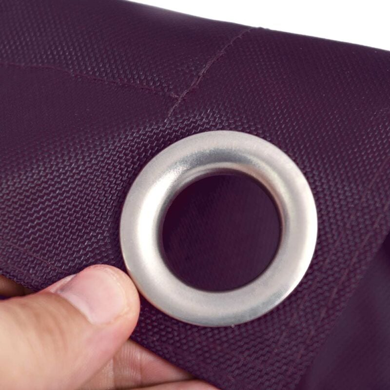 Livedeco - Housse Vide Pouf Géant xl Imperméable Extérieur Outdoor Aubergine iron raw BiG52