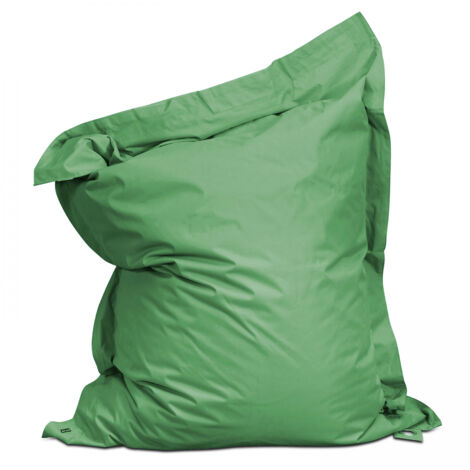 Housse de pouf de jardin imperméable 180 x 145 cm – Polyester traité anti-tâches – Fermeture zip et bande scratch – Pour rembourrage jusqu'à 490L – Solys