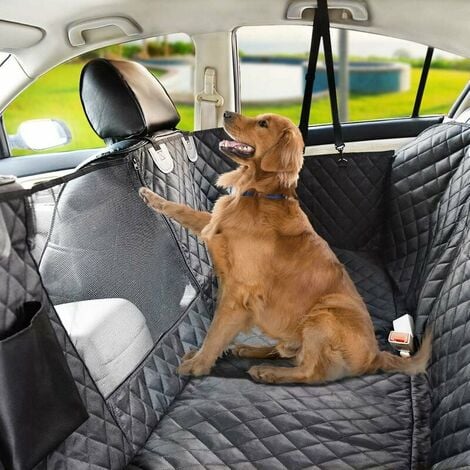 Housse de siège pour voiture pour chien 4 en 1 avec fenêtre en