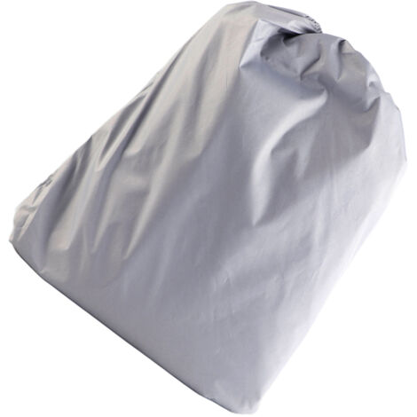 Housses anti-poussière pour mobilier d'extérieur Housse ronde pour baignoire 190 Argent Taffetas de polyester Housse imperméable pour jacuzzi 215 x 70 cm Gris