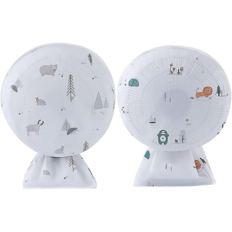 Housses anti-poussière pour ventilateurs électriques - Lot de 2, protection anti-poussière pour le rangement hivernal, grilles de protection zippées (6090cm)