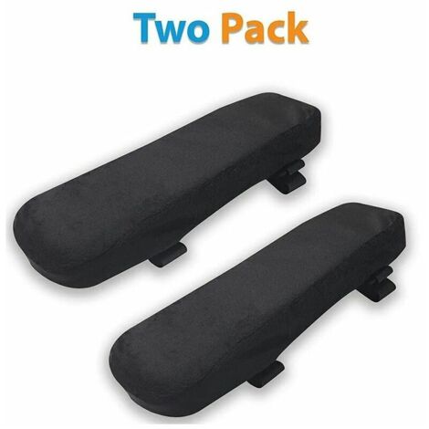 Housses d'accoudoirs pour chaises de bureau, chaises de bureau, housses de protection élastiques, lavables, imperméables, pour la maison et le bureau, chaises de jeu (noir)