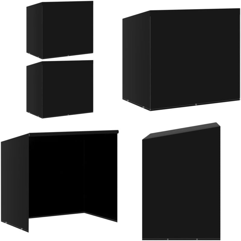 Housses de balancelle 2 pcs 6 œillets 135x105x175 cm - Housse De Balancelle - Housses De Meubles D'extérieur - Protection Mobilier Extérieur - Housse