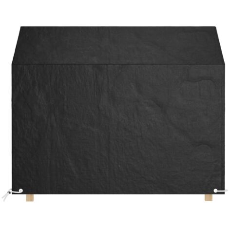 Housses de banc de jardin 2 pcs 8 œillets 160x70x70/88 cm PE CFW58958