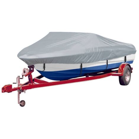 Housses de bateau 2 pcs Gris Longueur 610-671 cm Largeur 254 cm CFW436893
