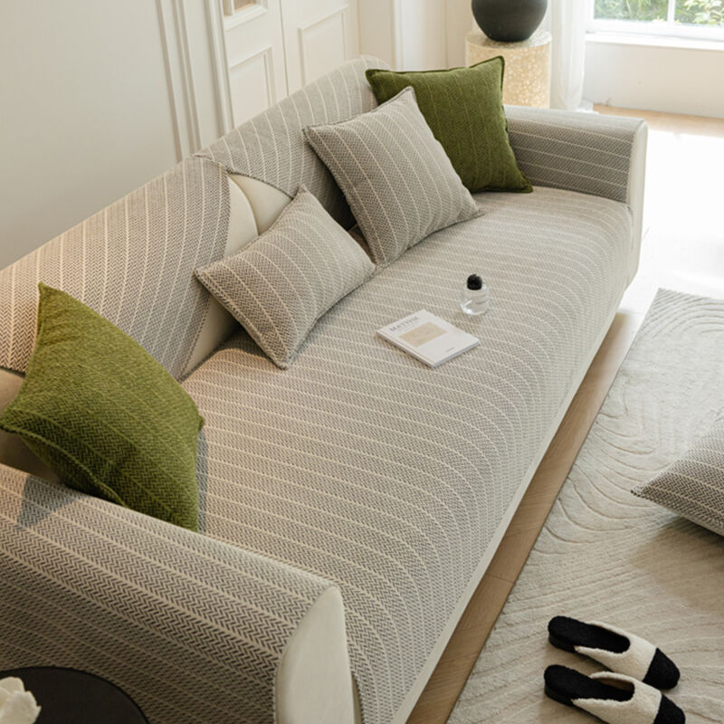 Sinbinta - Housse de canapé imperméable - Housses de Coussin de canapé en Chenille, Housse de canapé antidérapante en Forme de l, Housses de canapé 1