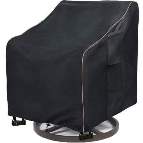 Housses de Chaise Longue pivotantes, imperméables et résistantes, Housses de Chaise à Bascule pour Meubles d'extérieur (84 x 89 x 98 cm)