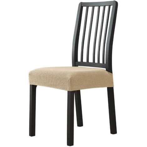 Housses de chaise unies, protections pour meubles sans dossier, kaki, 1 pièce par paquet.