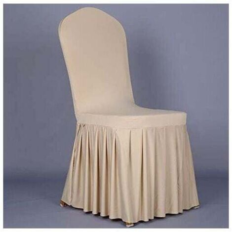 Housses de chaises extensibles universelles, jupes de chaises extensibles, pour la décoration de chaises, housses de chaises élastiques adaptées aux cérémonies de mariage, réceptions et réunions (coul