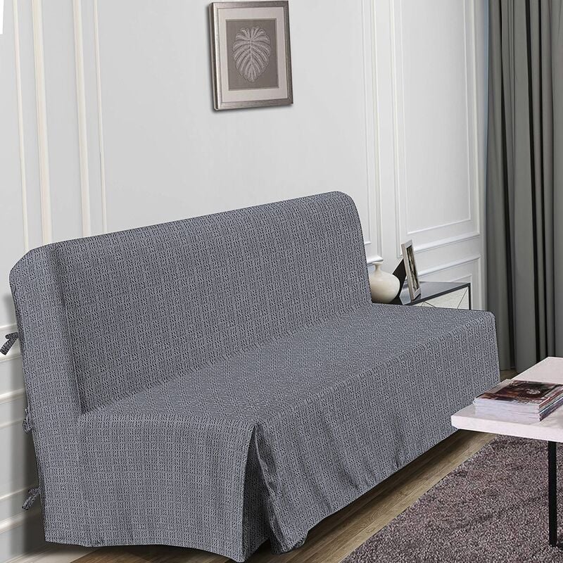 Housse de clic clac fixation par nouettes Noir 200x140 cm