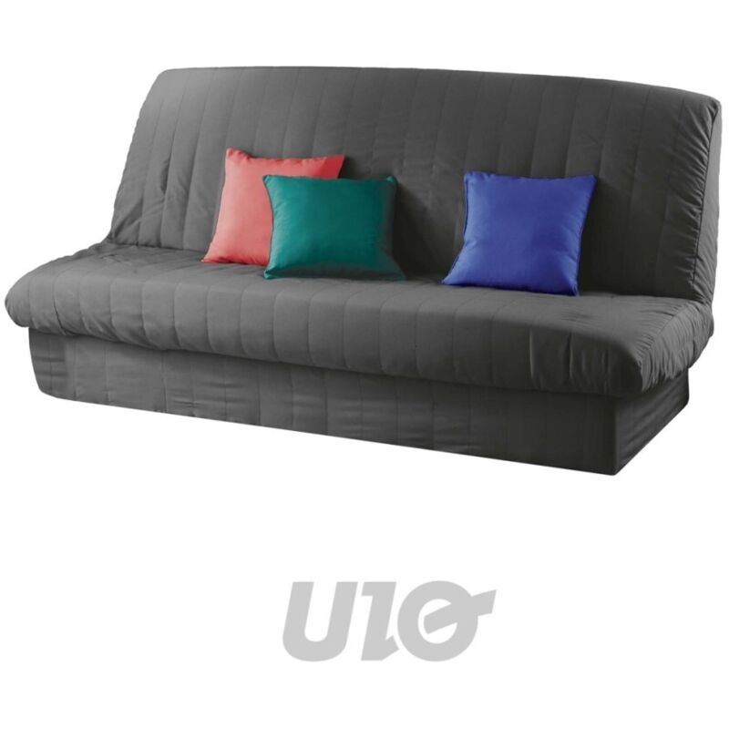 Douceur D'Intérieur – Housse de canapé clic-clac matelassée 140x200 – 100% polyester – Lavable en machine – Protection élégante contre les tâches