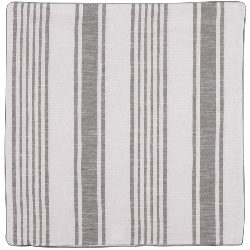 Housse de coussin - Effet rayures d'antan Gris clair 60x60 cm
