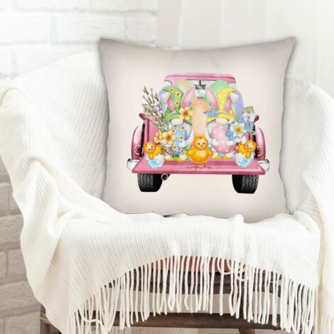 Housses de coussin de décoration déhoussable pour décoration de noël de famille