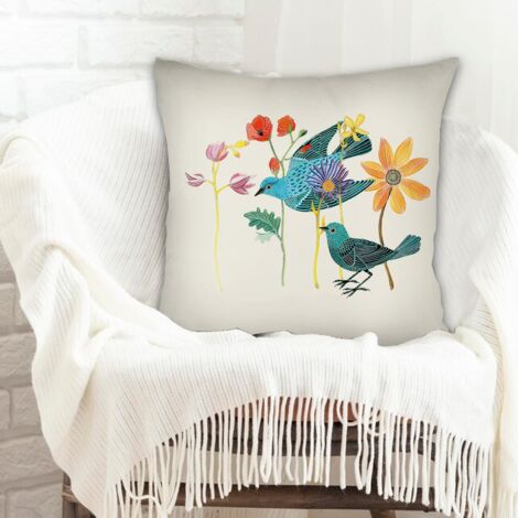 Housses de coussin de décoration résistant aux tachespour canapé, lit, salon, chambre
