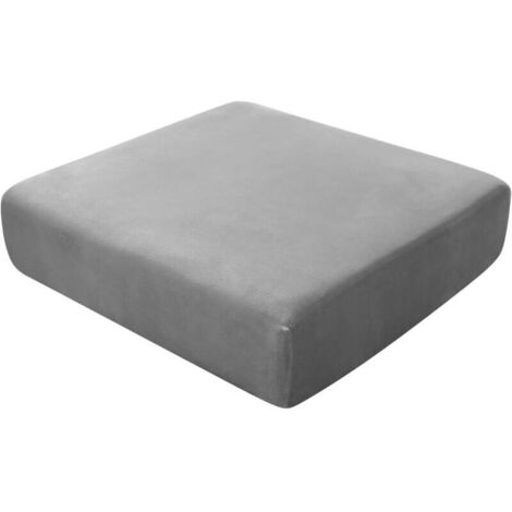 Housses de Coussin de Siège de Canapé, Housses de Coussin de Canapé en Velours Extensible, Housses de Coussin de Canapé de Remplacement pour Coussin Individuel (Grand 1 Place,Gris)