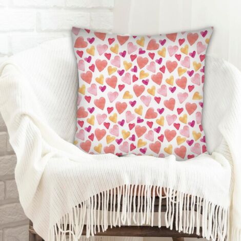 Housses de coussin en polyester résistante élégant pour petite amie petit ami