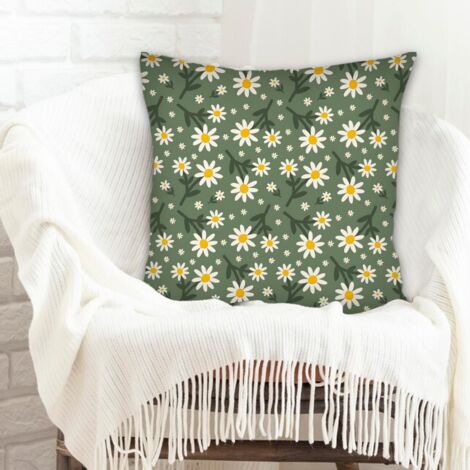 Housses de coussin en polyester résistante  lavable pour canapé lit chaise décoratif de ferme la saint-valentin