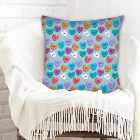 Housses de coussin en polyester résistante  résistant au lavage pour canapé lit chaise décoratif de ferme la saint-valentin