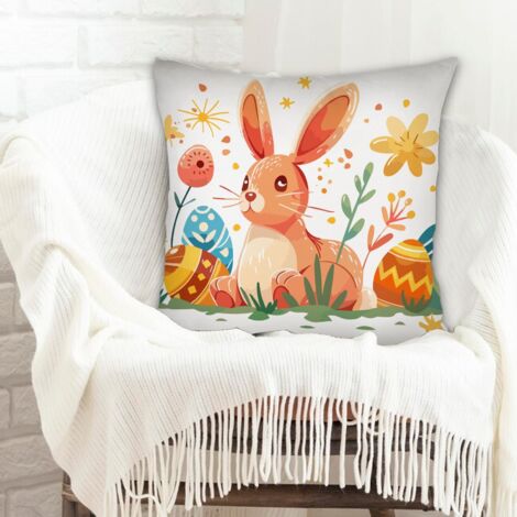 Housses de coussin en polyester résistante  résistant aux tachespour canapé fauteuil lit chaise décoratif de ferme