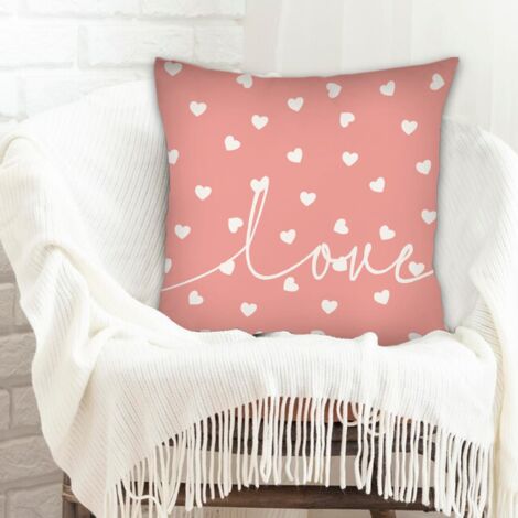 Housses de coussin en polyester résistante rustique pour couples petit ami petite amie