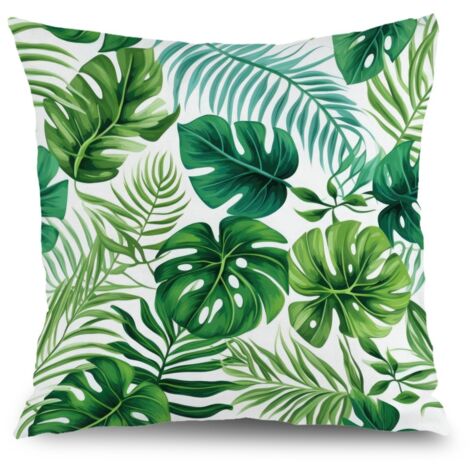 Housses de coussin fleurs colorées, décoration intérieure extérieure maison,50×50cm