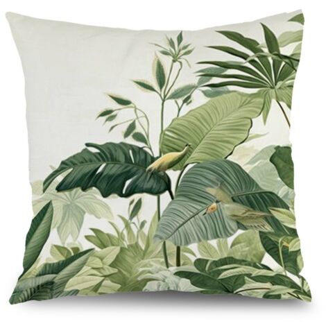 Housses de coussin fleurs printanières, décoration extérieure jardin terrasse,40×40cm