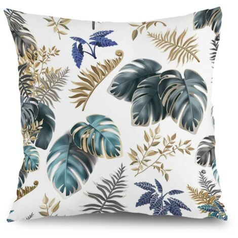 Housses de coussin floral printemps, décoration salon jardin terrasse,40×40cm