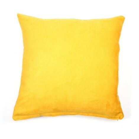Housses de Coussin Jaune Géométrique Doux pour Canapé Maison Salon Voiture