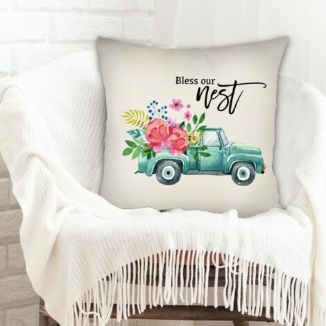 Housses de coussin maison douce confortable pour canapé lit chaise décoratif de ferme la saint-valentin