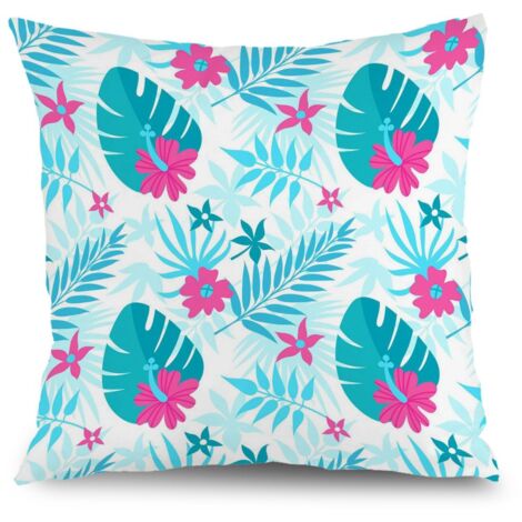 Housses de coussin printemps fleurs, décoration maison élégante,50×50cm