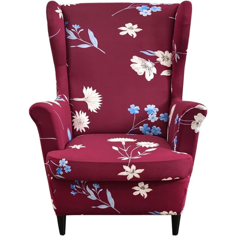 Csparkv - Housses de Fauteuil à Oreilles Extensible imprimée Housses de Fauteuil Housses de Chaise à Oreilles