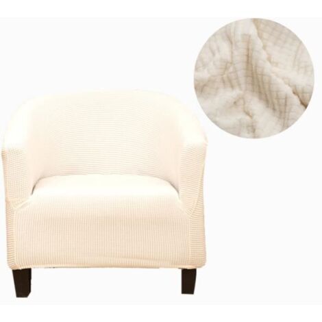 Housses de fauteuil - Noname - Extensibles - Blanc - Contemporain - Intérieur