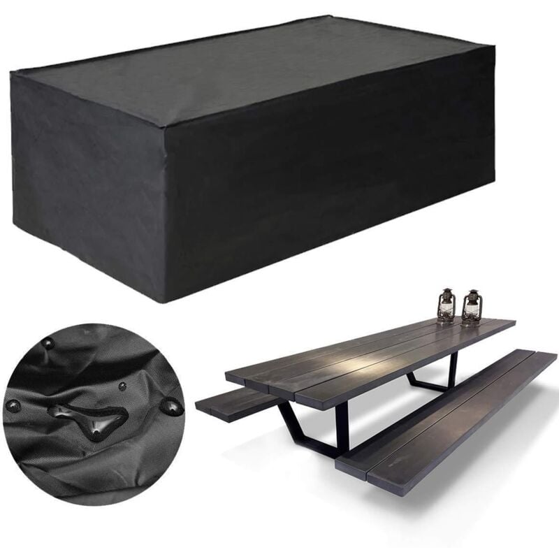 Housses de Meubles 213x132x74cm, Housse Salon de Jardin Imperméable, Housse de Protection Meubles Couverture de Jardin pour Table, Canapé,