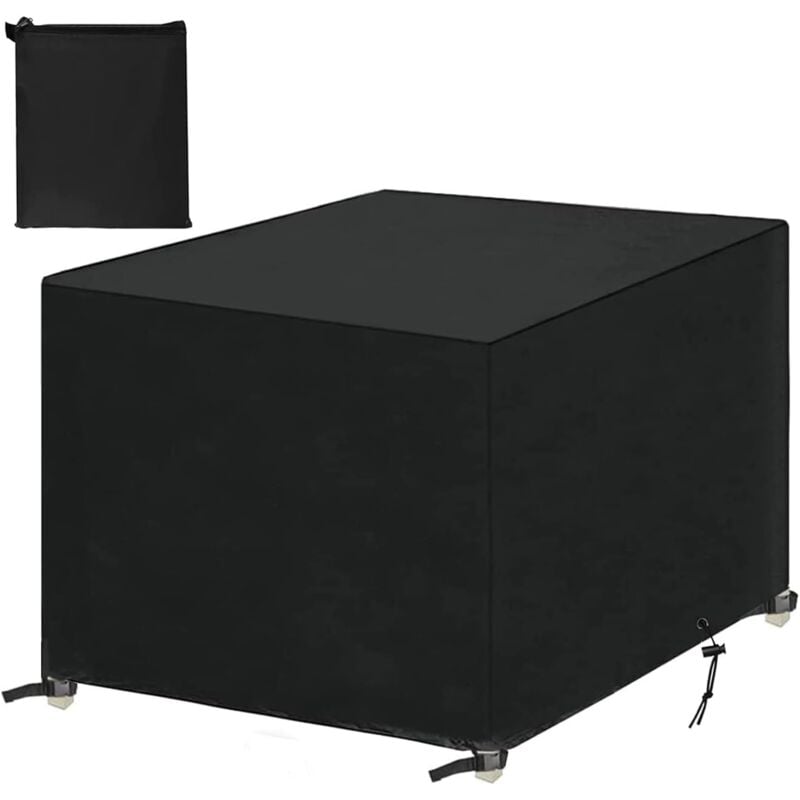 Housses de Meubles de Jardin, Housse Salon de Jardin Bache de Protection Table Extérieur Imperméable 420D Oxford Anti-UV Résistance au Vent Carré