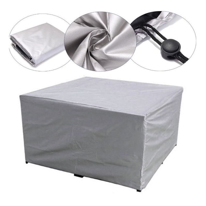 Ineasicer - Housses de Meubles de Jardin Oxford Robuste,Housse de Table de Patio Étanche Anti-poussière Coupe-Vent,Housse de Protection de Table